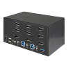 STARTECH TRIPLE MONITOR DISPLAYPORT KVM SWITCH, USB(2), 4K, 2YR