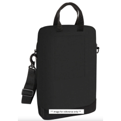 STM (ACE ECO VERTICAL SUPER CARGO) LAPTOP SHOULDERBAG, FITS UP TO 14", BLACK , 3YR WTY