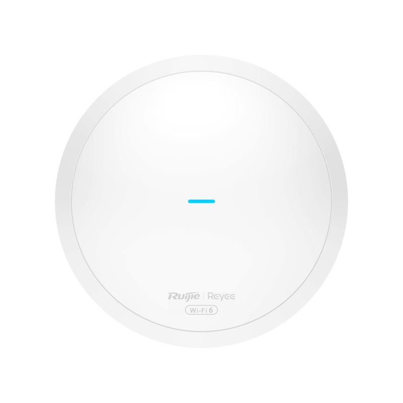 RUIJIE REYEE AX1800 WI-FI 6 DUAL BAND INDOOR CEILING AP - ROUND - 1774MBPS - 1X GE,3YR