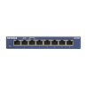 NETGEAR (GS108AU) 8-PORT UNMANAGED SWITCH, GbE(8), LIFE WTY