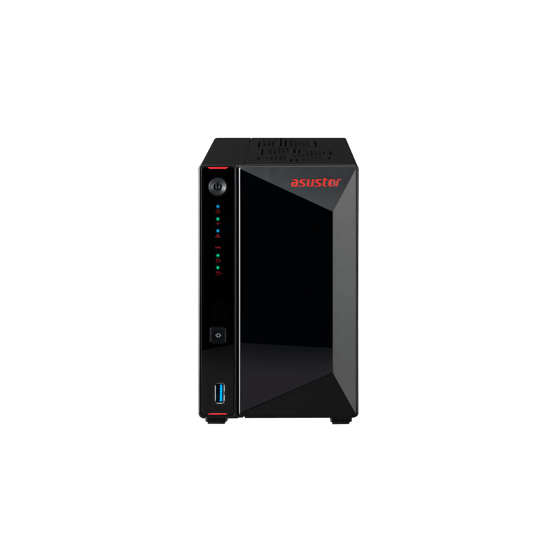 ASUSTOR 2-BAY NAS 3.5"/2.5"(0/2), QC-2.0GHz, 4GB, M.2(4), 2.5G(2), TWR, 3YR