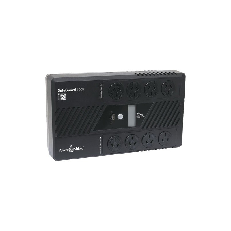 POWERSHIELD SAFEGUARD UPS, 1000VA, 600W, LCD, USB, AU OUTLET(8), 2YR