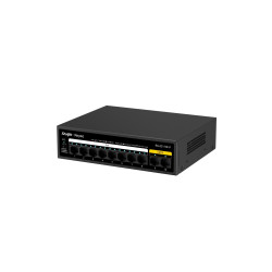 RUIJIE REYEE 10P 10/100MBPS UNMANAGED FANLESS SWITCH-POE (8 PORTS) (110W)-METAL CASING,3YR