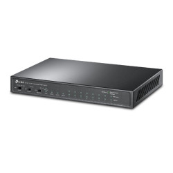 TP-LINK 8-PORT UNMANAGED SWITCH, POE+(8), GbE(2) , SFP(1), 124W, METAL CASE, 5YR