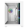 COOLER MASTER ATX CASE, DUAL TEMPERED GLASS PANEL, ARGB FANS(4), WHITE, 2YR