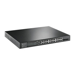 TP-LINK OMADA 24-PORT MANAGED GIGABIT L2+ RACK SWITCH,POE+(16),POE++(8), SFP+(4), 500W,5YR