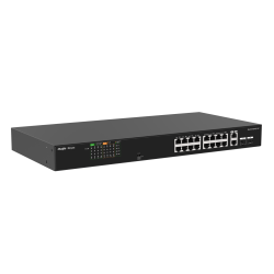 RUIJIE REYEE 16P FE + 2 GE UNMANAGED SWITCH - POE (16 PORTS) (120W) - METAL CASING,3YR
