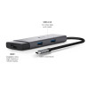 TP-LINK 5 PORTS PORTABLE HUB, HDMI 4K@60Hz(1), 100W PD(1), USB-C(1), USB-A DATA(2), 1YR