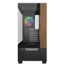 COOLER MASTER ATX CASE, WOOD FRONT PANEL, 270 GLASS, ARGB FANS(3), 2YR