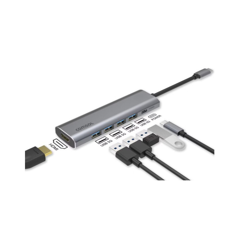 COMSOL USB-C TO 4K HDMI MULTI-PORT ADAPTER