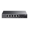 TP-LINK 5-PORT UNMANAGED GIGABIT SWITCH, POE+(4), PWRD POE IN, 5YR