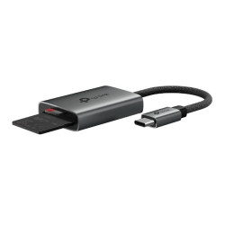 TP-LINK USB 3.0 TYPE-C TO SD & MICROSD 3.0 CARD READER, UHS-II, BLACK