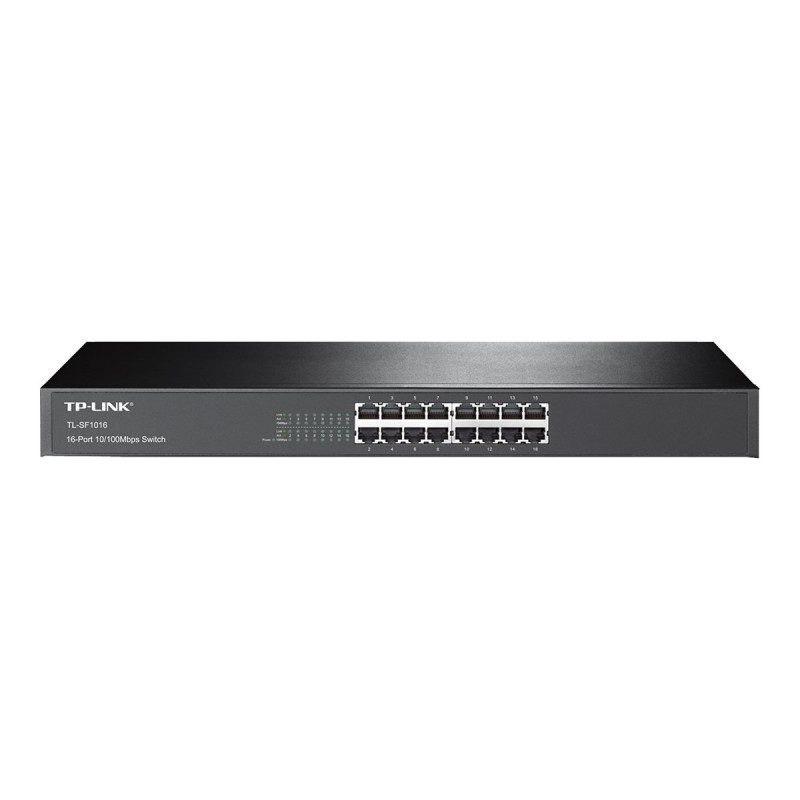 TP-LINK 16-PORT UNMANAGED SWITCH, 10/100(16), BLACK, 3YR