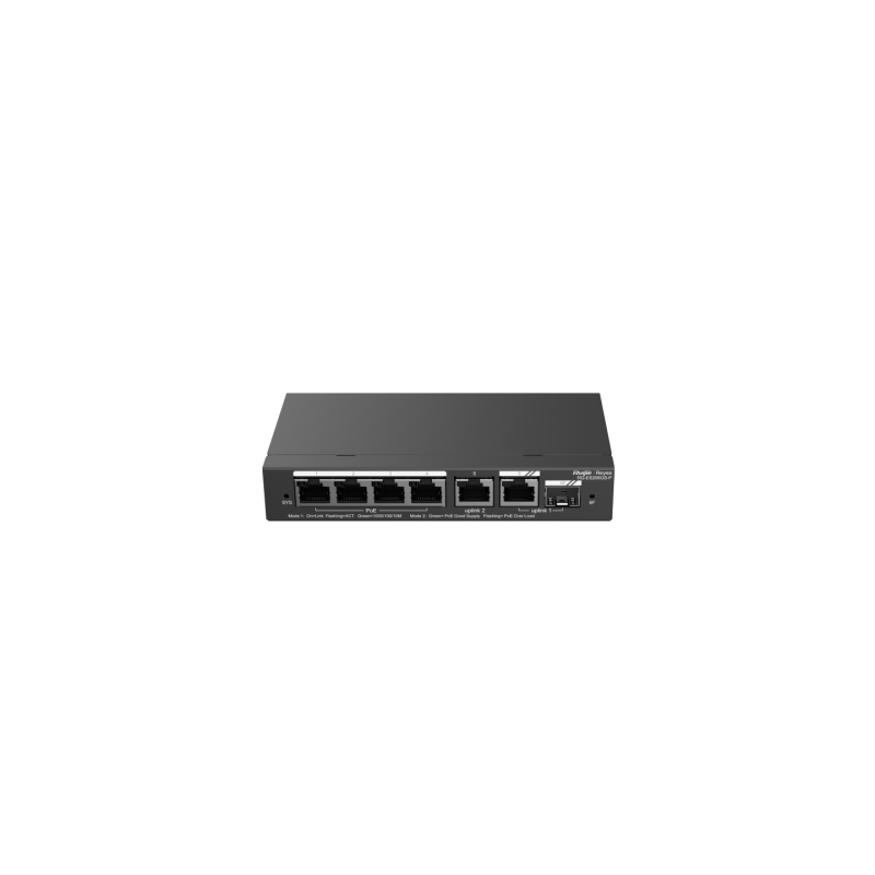 RUIJIE REYEE 6P GE SMART CLOUD MANAGED SWITCH - 4 POE+ (54W) - 5X GE + 1X GE/SFP COMBO,3YR