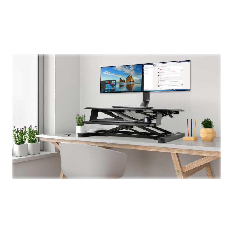 KENSINGTON DUAL MONITOR DESK MOUNT, SLIM, UP TO 27" & 8KG, V