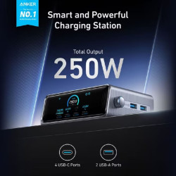 ANKER PRIME CHARGER 250W, 6 PORTS, GAN PRIME A2345