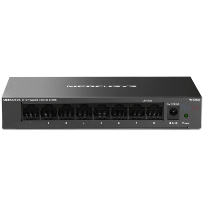 TP-LINK MERCUSYS 8-PORT GIGABIT DESKTOP SWITCH, GbE(8), STEEL HOUSING, 2YR