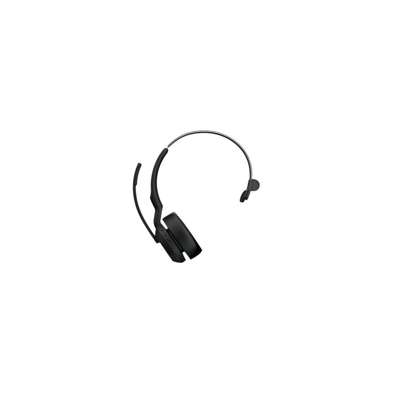 JABRA WIRELESS EVOLVE2 55 MS MONO BLUETOOTH ANC HEADSET W/CHARGING STAND+LINK390A, USB-A
