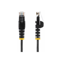 STARTECH.COM 25CM BLACK SLIM CAT6 ETHERNET CABLE, SNAGLESS, 28AWG, LSZH, LTW