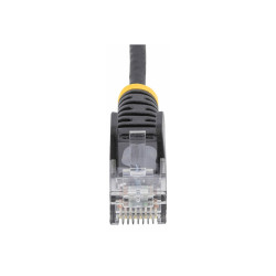 STARTECH.COM 25CM BLACK SLIM CAT6 ETHERNET CABLE, SNAGLESS, 28AWG, LSZH, LTW
