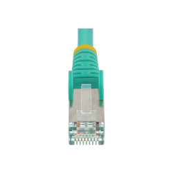 STARTECH.COM 7M CAT6A ETHERNET CABLE - AQUA - LOW SMOKE ZERO HALOGEN (LSZH) - 10GBE 500MHZ