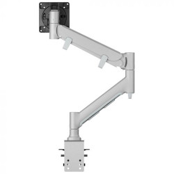 ATDEC FORTIS HEAVY DUTY DYNAMIC MONITOR ARM WITH HD F-CLAMP, SILVER