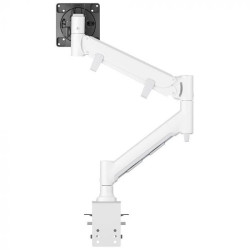 ATDEC FORTIS HEAVY DUTY DYNAMIC MONITOR ARM WITH HD F-CLAMP, SILVER