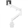 ATDEC FORTIS HEAVY DUTY DYNAMIC MONITOR ARM WITH HD F-CLAMP, SILVER