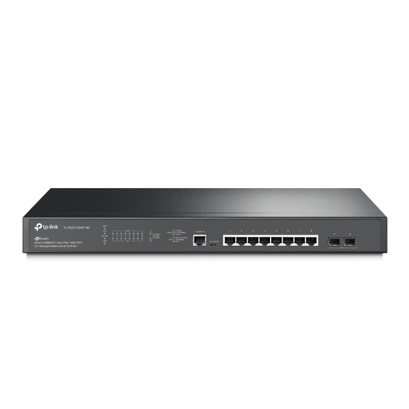 TP-LINK OMADA 8-PORT MANAGED 2.5G L2+ RACK SWITCH, POE+(8 ), 10G SFP+(2), 240W, 5YR