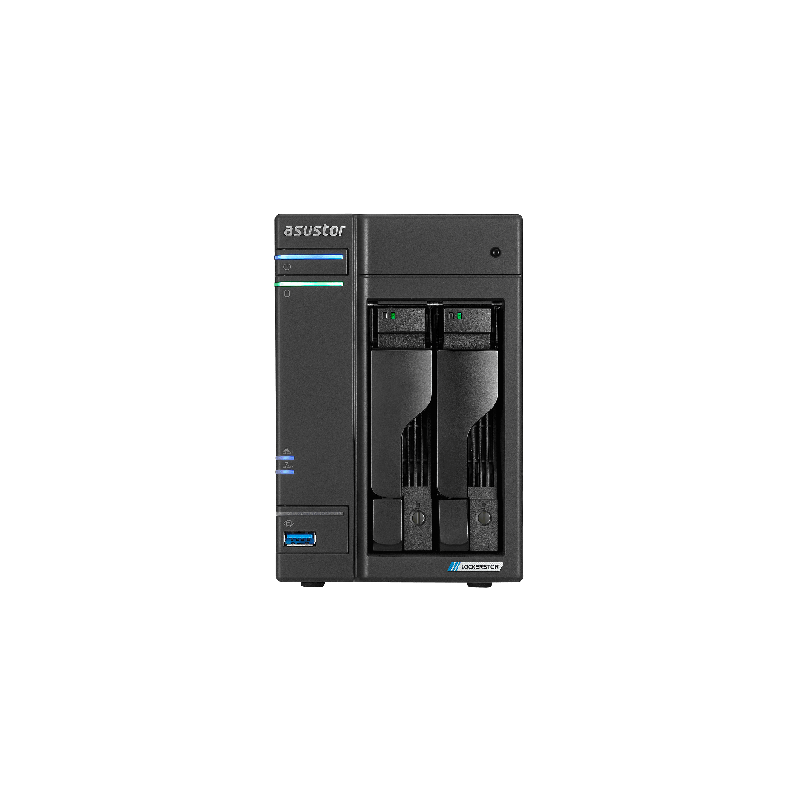 ASUSTOR 2-BAY NAS 3.5"/2.5"(0/2), QC-2.0GHz, 4GB, M.2(4), 2.5G(2), TWR, 3YR