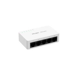 RUIJIE REYEE 5 PORT 10/100MBPS UNMANAGED FANLESS SWITCH - PLASTIC,3YR