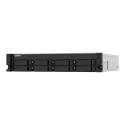 QNAP 8-BAY NAS 3.5"(0/8), ARM QC-1.7GHz, 4GB, 2.5GbE(2), SFP+(2), RPS, 2U RACK, 3YR WTY