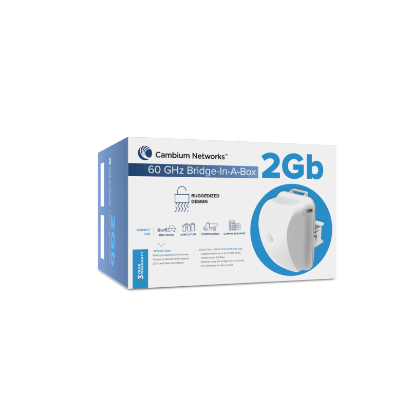 CAMBIUM 60GHZ BRIDGE IN A BOX 2GB WITH ANZ CORD