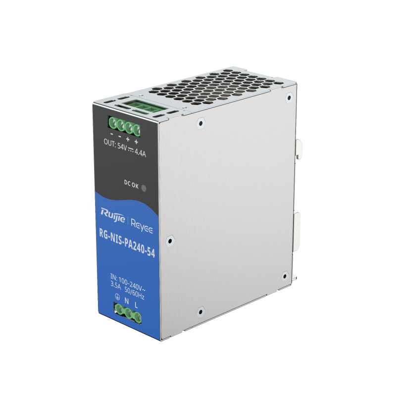 RUIJIE REYEE AC/DC 240W DIN-RAIL POWER SUPPLY FOR INDUSTRIAL SWITCH,3YR