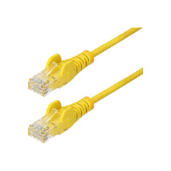25cm Yellow Slim CAT6 Ethernet Cable