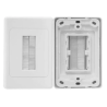 FLAT BRUSH BRISTLE CABLE WALLPLATE, 1YR