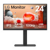 LG 23.8" (16:9) FHD IPS, HDMI, DP, USB-C (65W), DAISY CHAIN, KVM, H/ADJ, 3YR