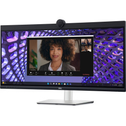 DELL P-SERIES 34" (21:9) WQHD CURVE, HDMI, DP, USB-C, USB(4), H/ADJ, LAN, SPKR, W/CAM, 3YR