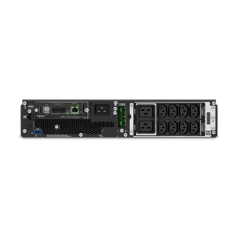 APC SMART-UPS (SRT), 2200VA, IEC(8), NETWORK, LCD, 2U RACK, 3YR
