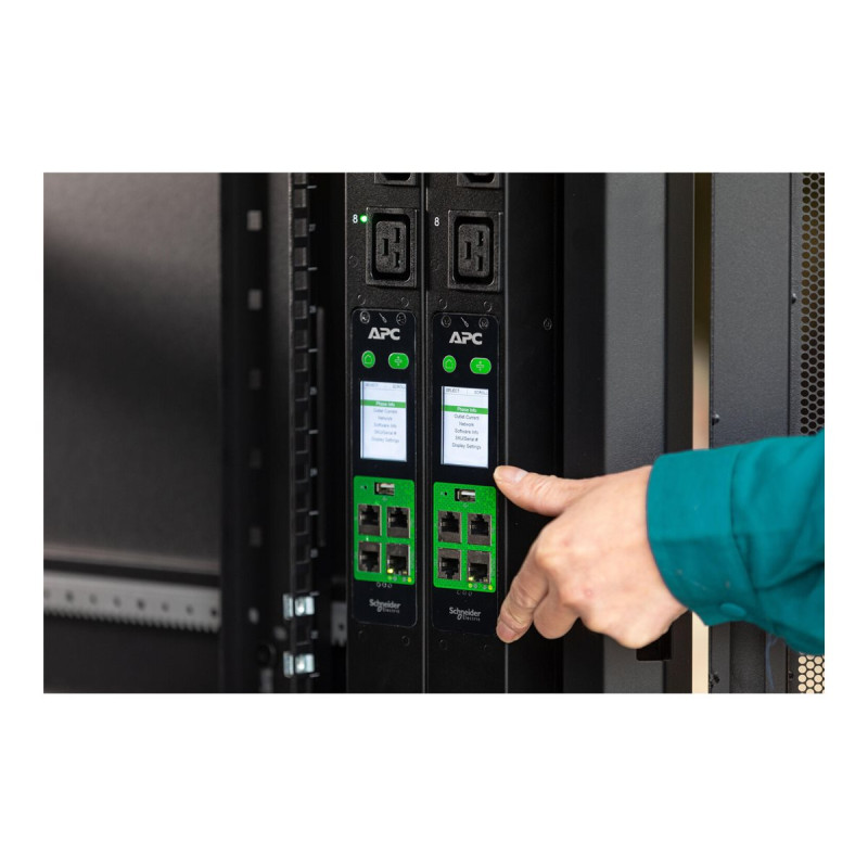APC EASY PDU METERED ZEROU 16A 230V (18)C13 (3)C19 IEC309