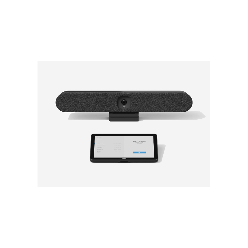 LOGITECH TAP IP AND RALLY BAR HUDDLE, COLLABOS,ANDROID, ZOOM, TEAMS READY,GRAPHITE, 2YR WT