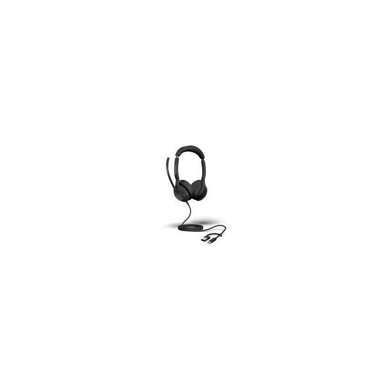 JABRA EVOLVE2 50 CORDED MS STEREO ANC HEADSET, USB-C/A WITH