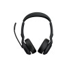 JABRA WIRELESS EVOLVE2 55 MS STEREO BLUETOOTH ANC HEADSET W/CHARGING STAND, LINK390C,USB-C