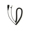 JABRA QD TO RJ9 COILED CORD FOR CISCO PHONE, 2M