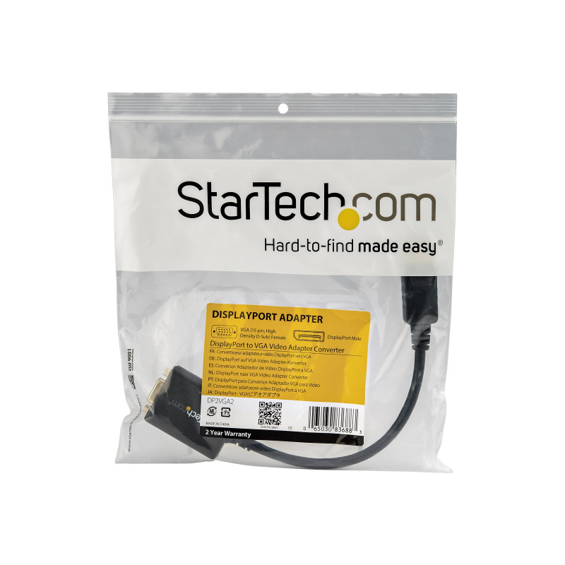 STARTECH.COM DP TO VGA ADAPTER, M/F, 3YR