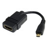 STARTECH.COM 5" HDMI TO HDMI MICRO ADAPTER CABLE - HDMI F TO MICRO HDMI M, LTW