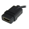 STARTECH.COM 5" HDMI TO HDMI MICRO ADAPTER CABLE - HDMI F TO MICRO HDMI M, LTW
