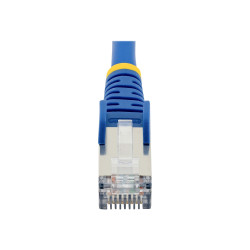 STARTECH.COM 1M CAT6A ETHERNET CABLE - BLUE - LOW SMOKE ZERO HALOGEN (LSZH) - 10GBE 500MHZ