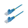 STARTECH.COM 2M CAT6 CABLE, RJ45 PATCH CORD, SNAGLESS, SLIM, LSZH, BLUE, LTW