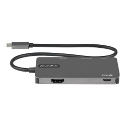 STARTECH.COM USB-C MULTIPORT ADAPTER, 4K HDMI, PD, SD, USB, 3YR